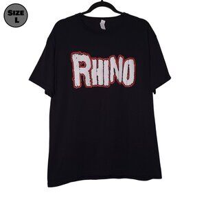Rhino: Gore Tour USED Shirt (L, Black, Rhyno, ECW, Wrestling)